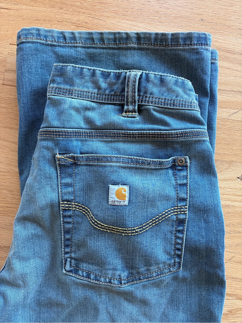 Carhartt Women's 8 Regular Jasper Relaxed Fit Bootcut Jeans Stretch Mid-Rise